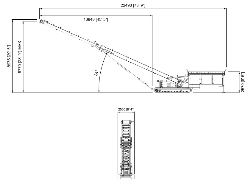 Anaconda FTR200 Feeding Conveyor