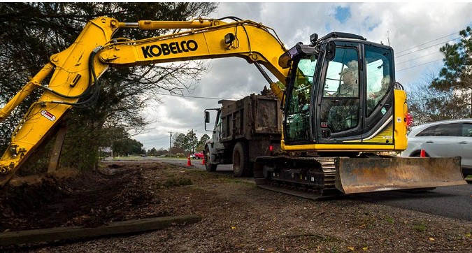 KOBELCO SK75SR-7 Offset Boom